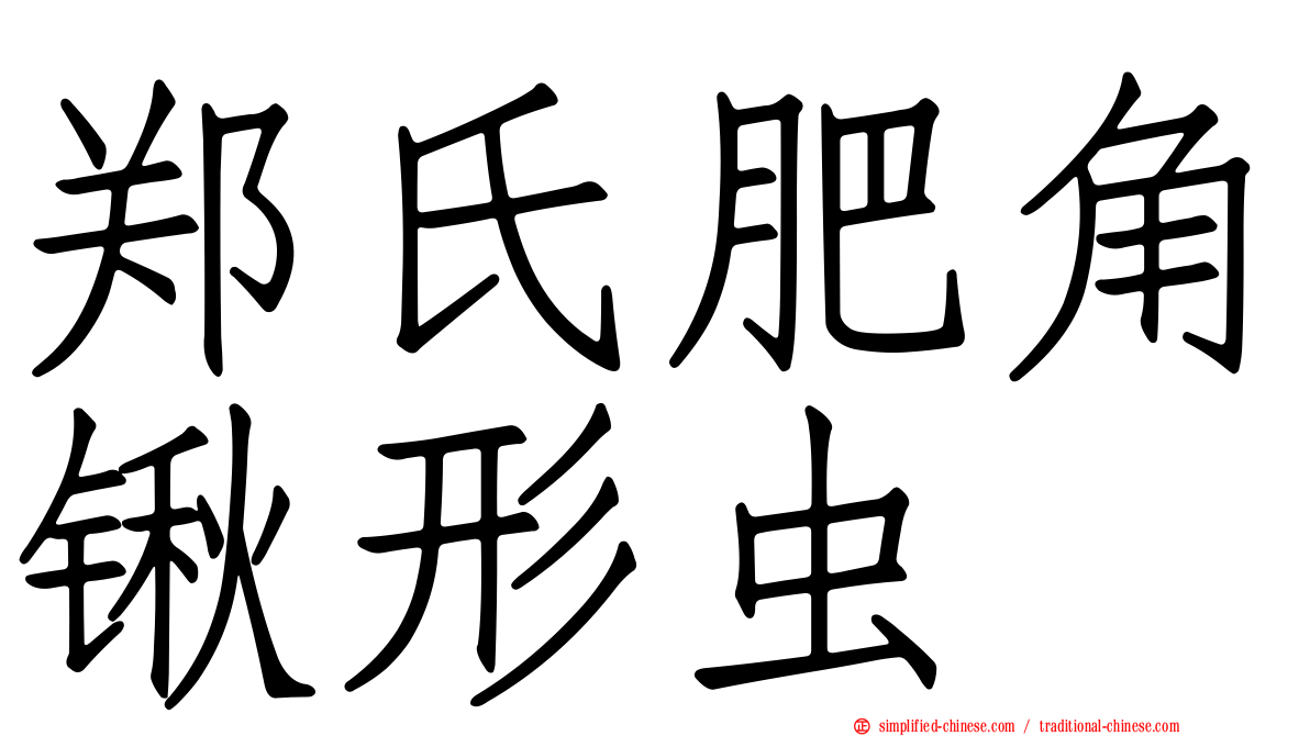 郑氏肥角锹形虫