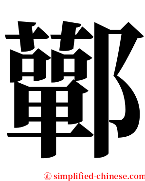 鄿 serif font