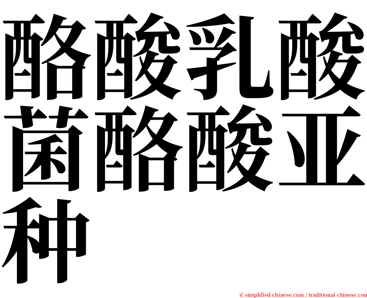 酪酸乳酸菌酪酸亚种 serif font