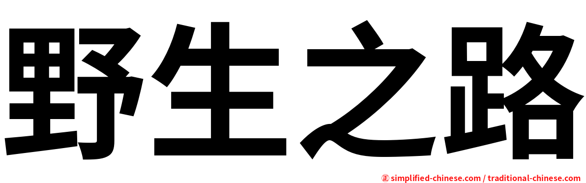 野生之路