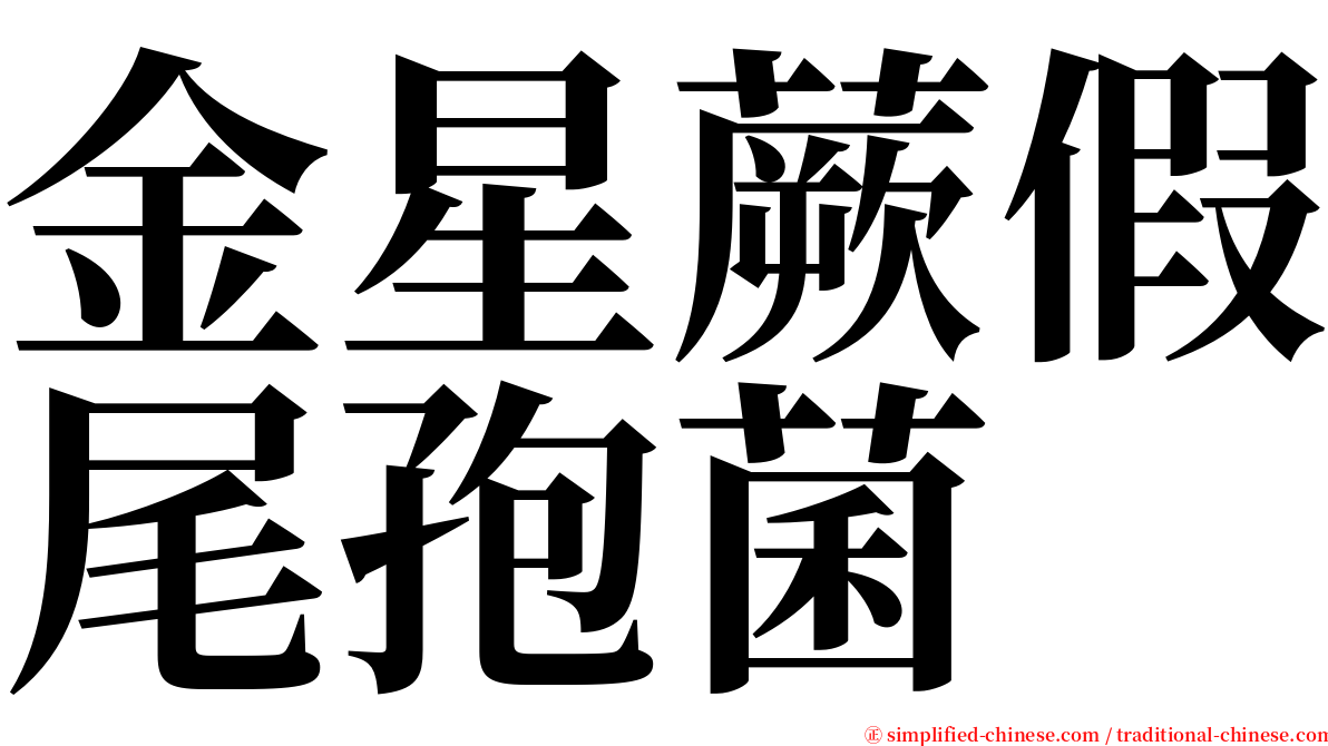 金星蕨假尾孢菌 serif font