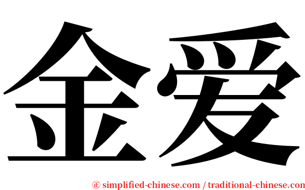 金爱 serif font