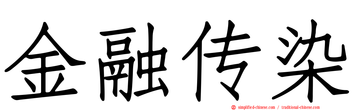 金融传染