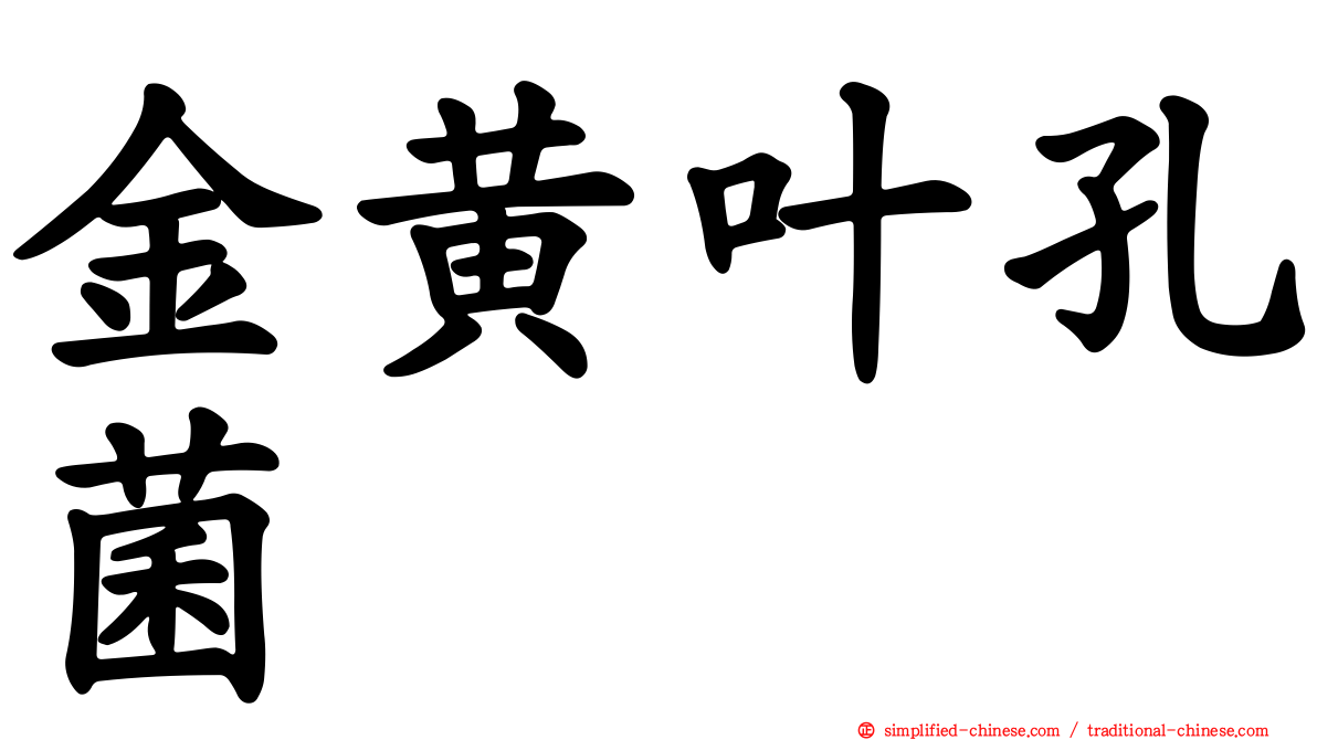 金黄叶孔菌