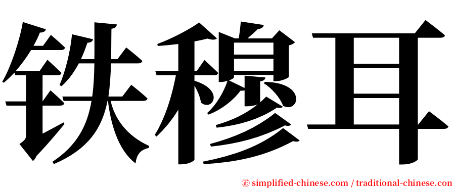 铁穆耳 serif font