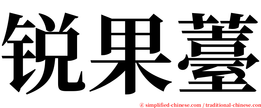 锐果薹 serif font