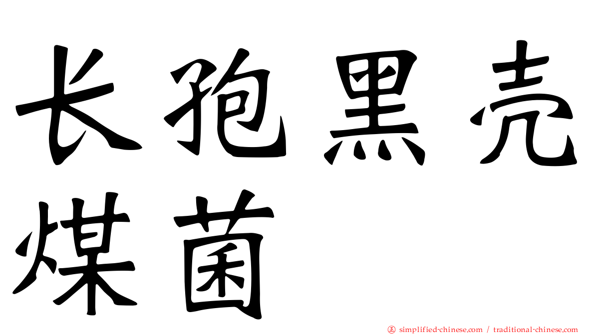 长孢黑壳煤菌