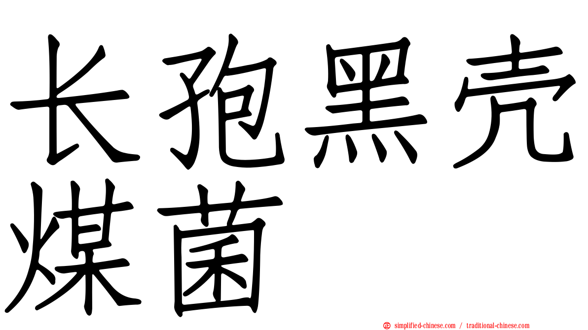 长孢黑壳煤菌