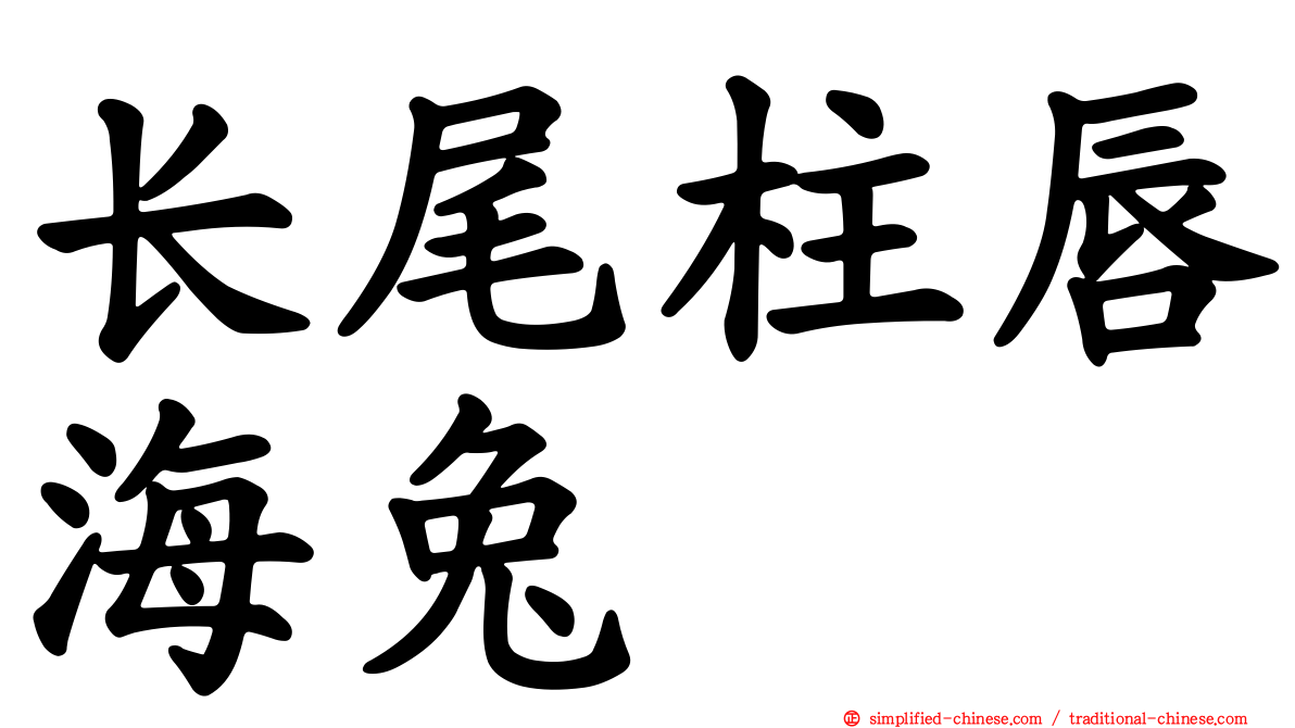 长尾柱唇海兔