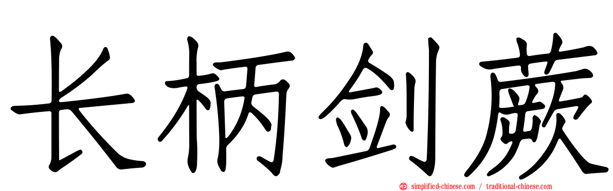 长柄剑蕨