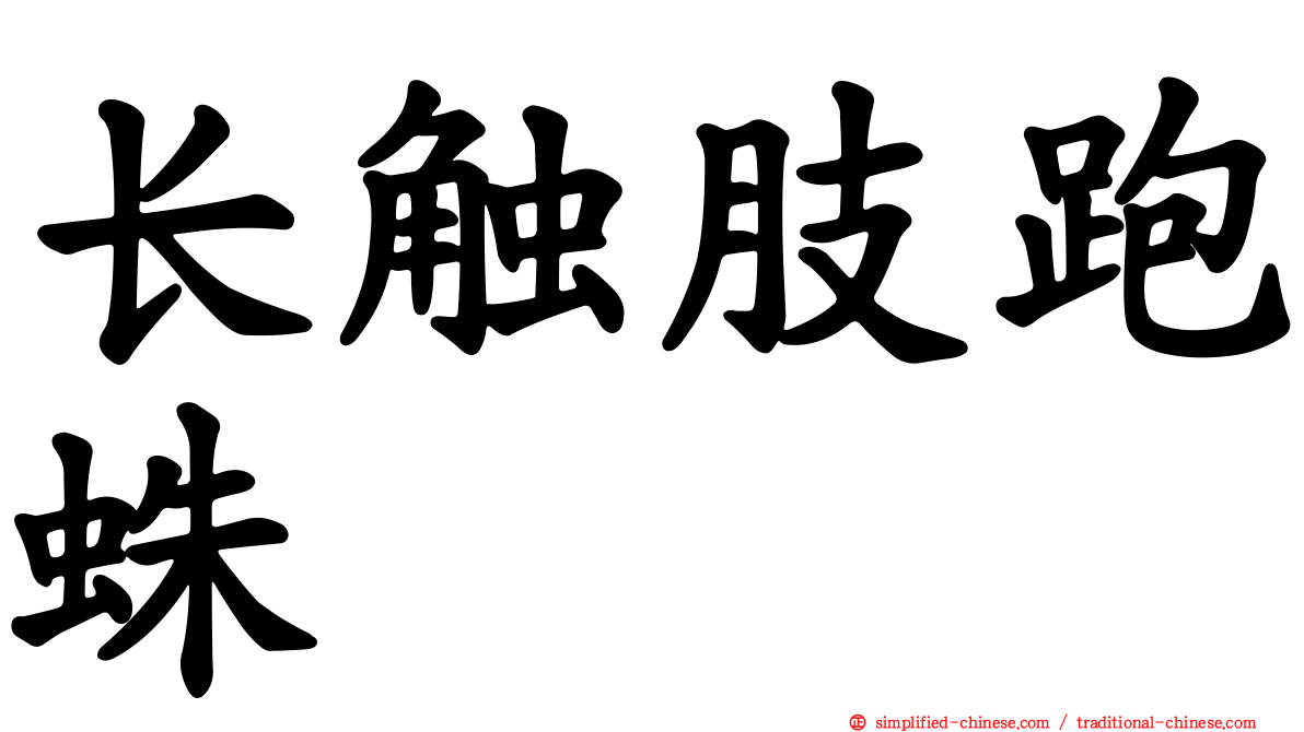 长触肢跑蛛