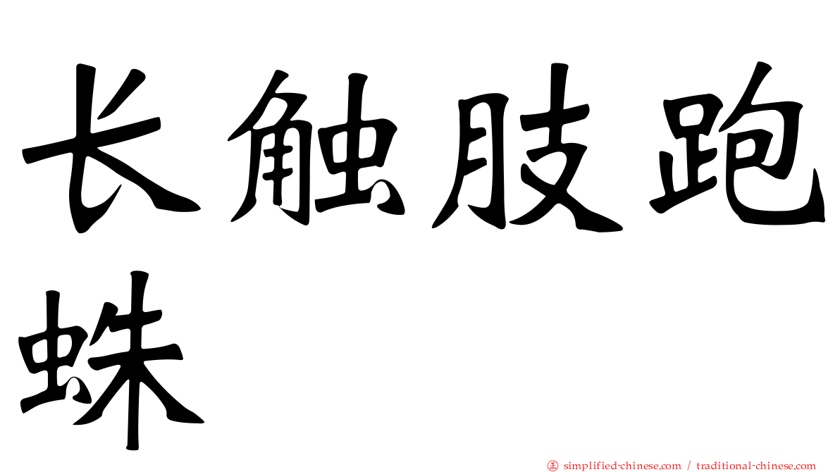 长触肢跑蛛
