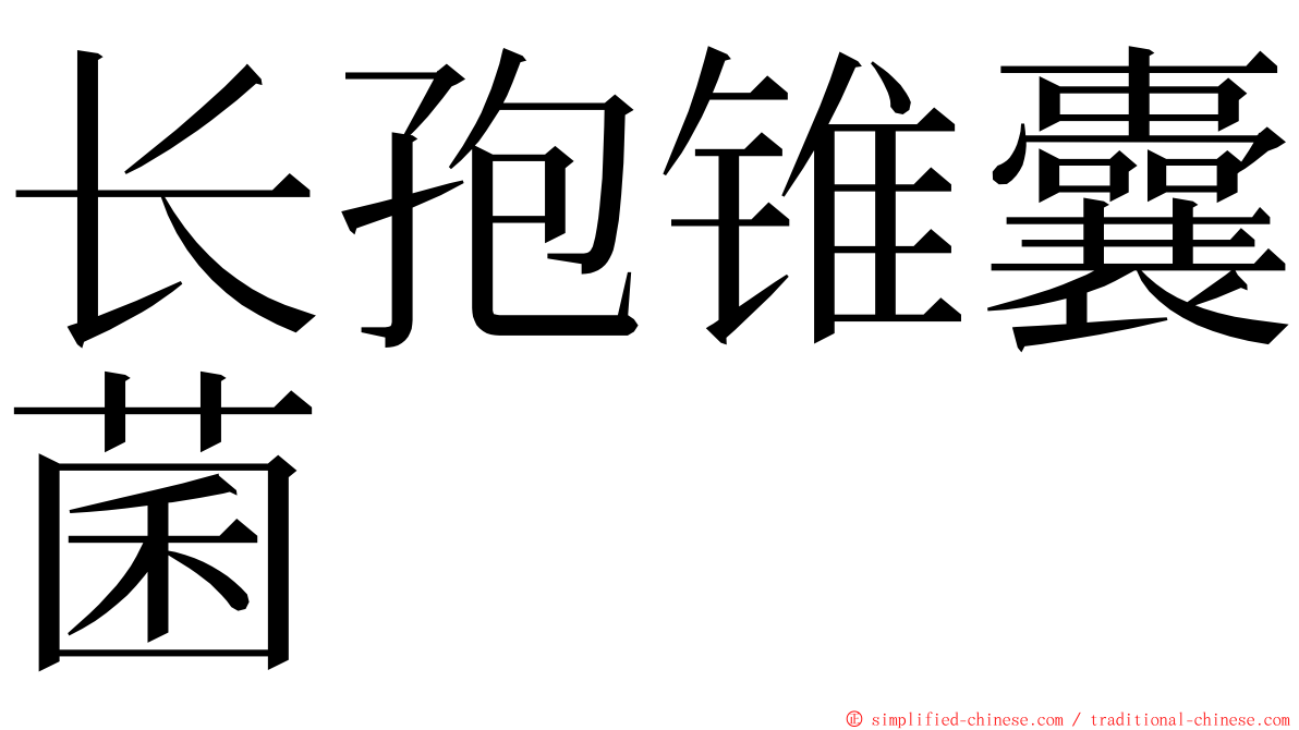 长孢锥囊菌 ming font