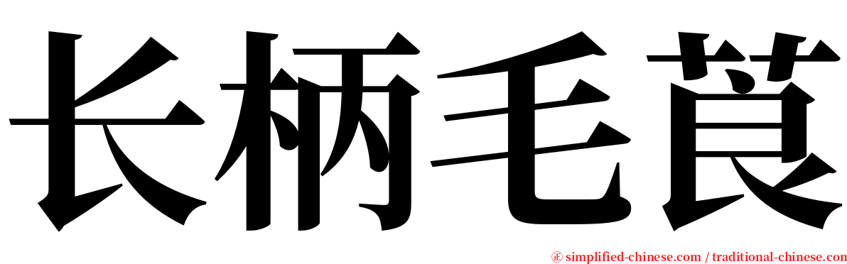 长柄毛莨 serif font