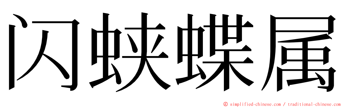 闪蛱蝶属 ming font