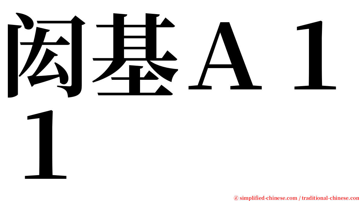 闳基Ａ１１ serif font