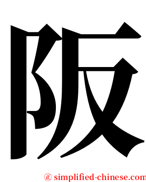 阪 serif font