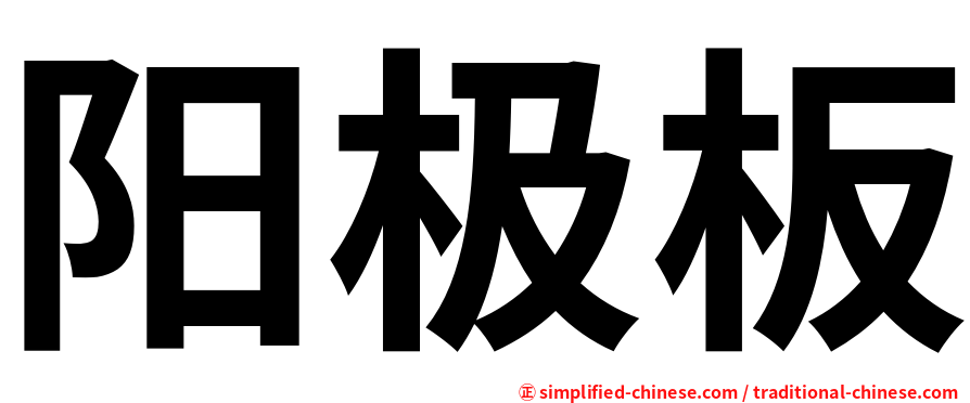 阳极板