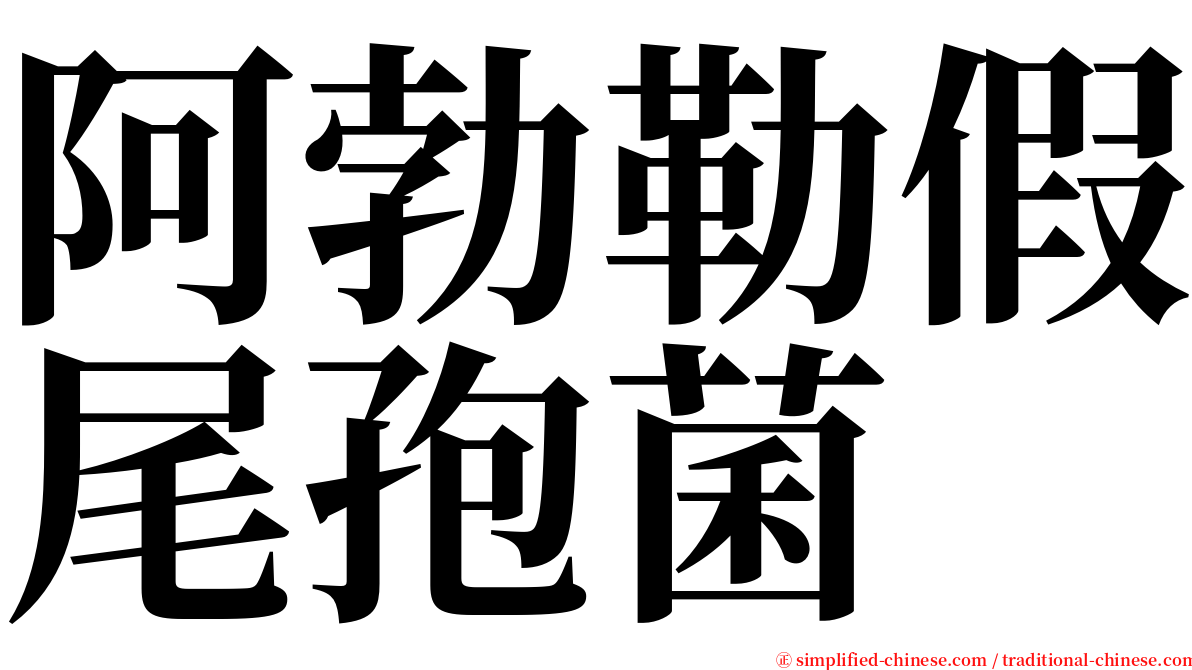 阿勃勒假尾孢菌 serif font