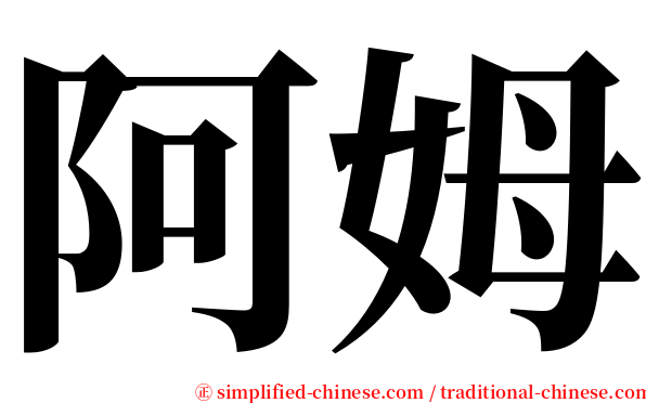 阿姆 serif font