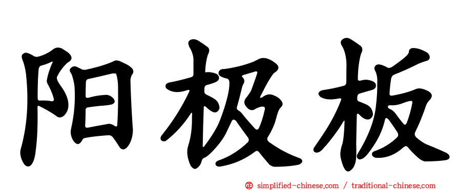 阳极板