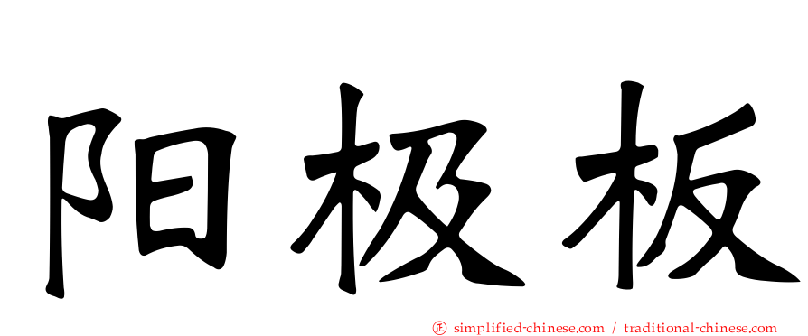 阳极板