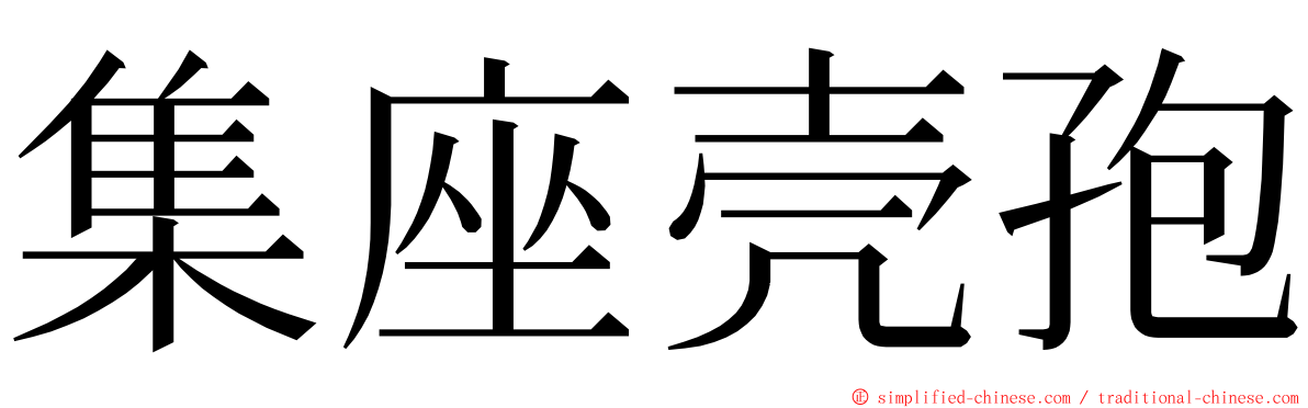 集座壳孢 ming font