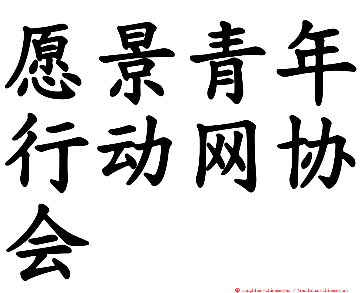 愿景青年行动网协会