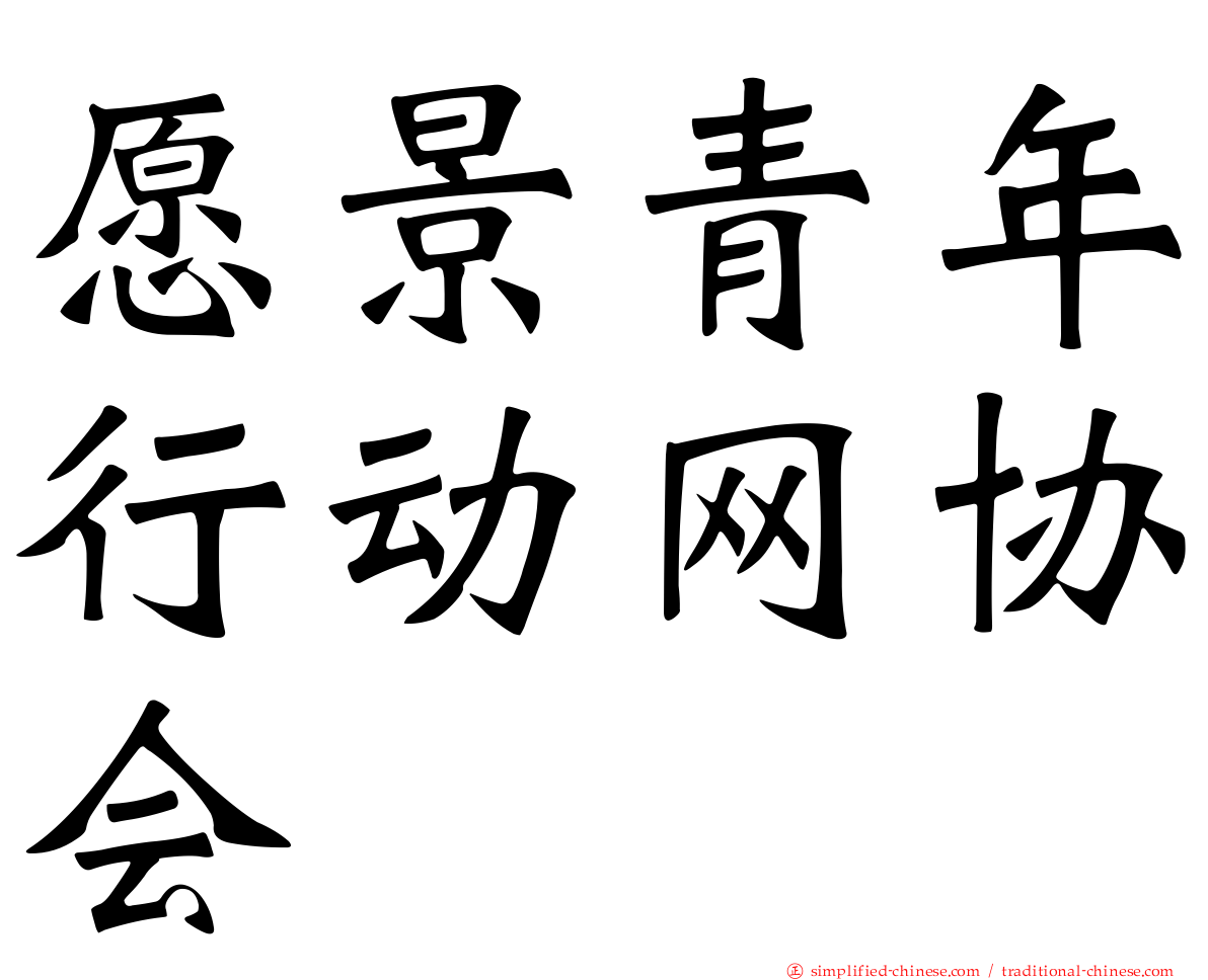 愿景青年行动网协会