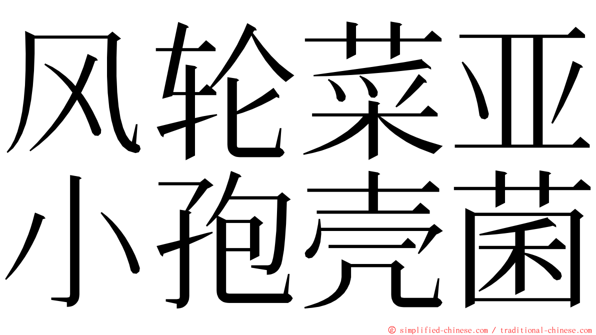 风轮菜亚小孢壳菌 ming font