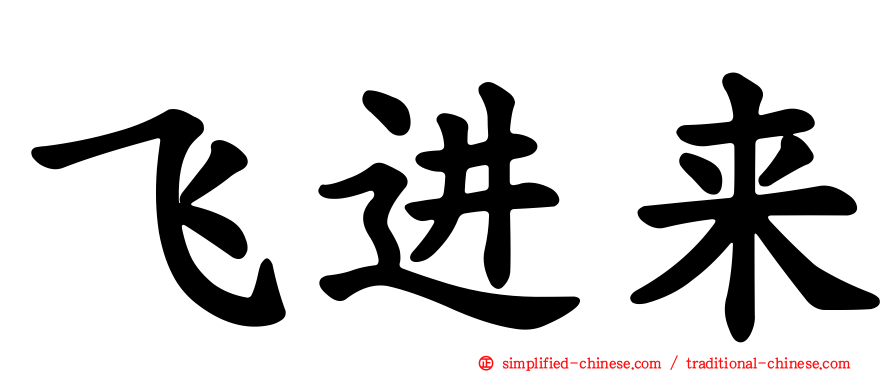 飞进来