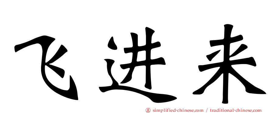 飞进来