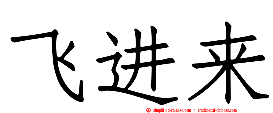飞进来