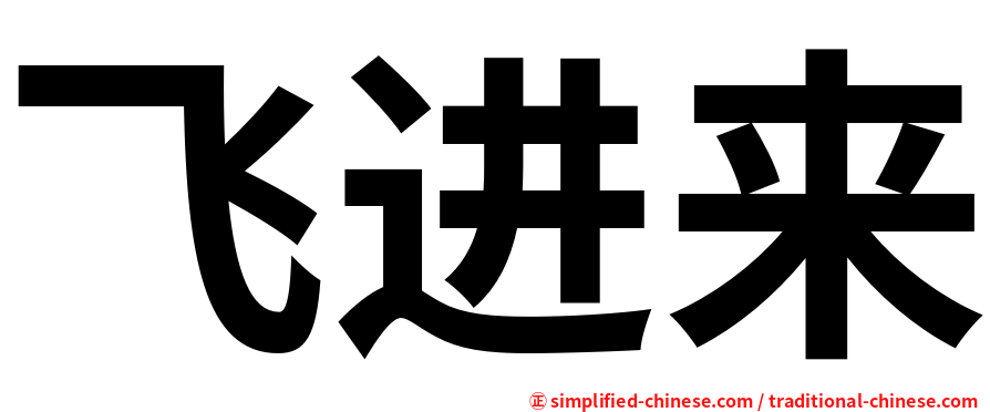 飞进来