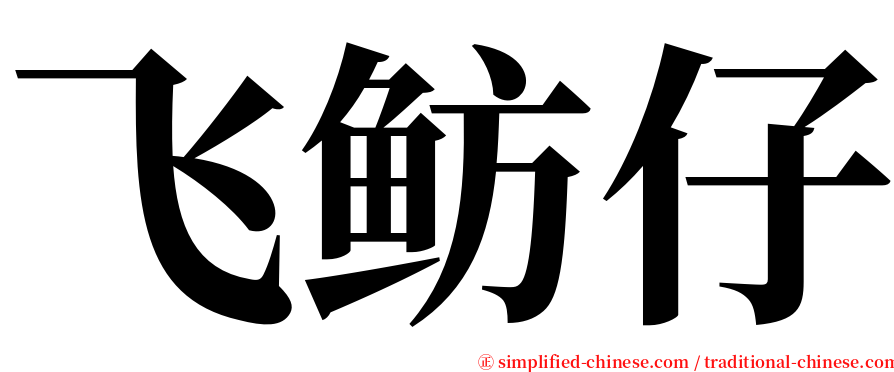 飞鲂仔 serif font