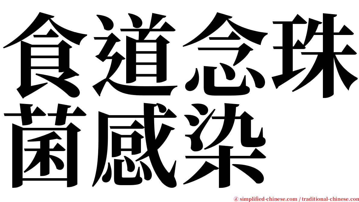 食道念珠菌感染 serif font