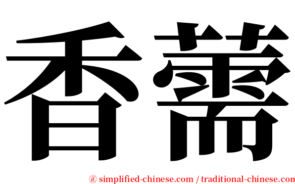 香薷 serif font