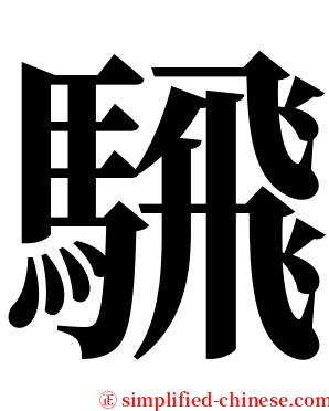 騛 serif font