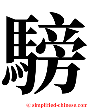 騯 serif font