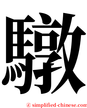 驐 serif font