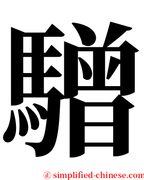 驓 serif font