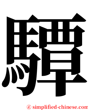 驔 serif font