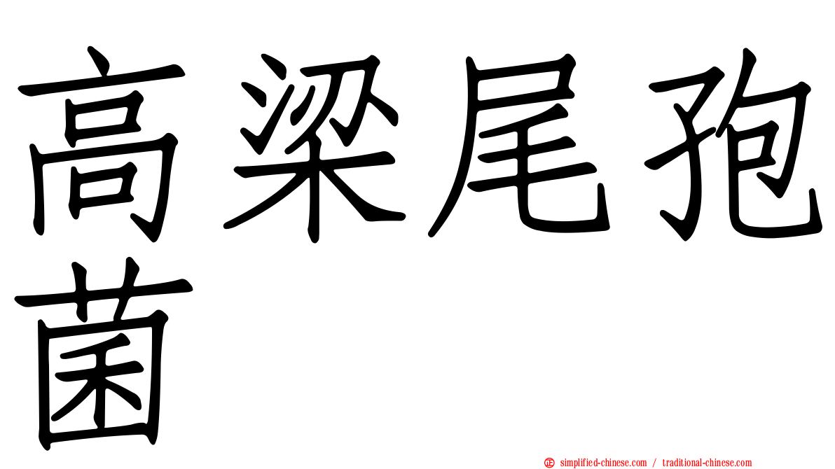 高梁尾孢菌