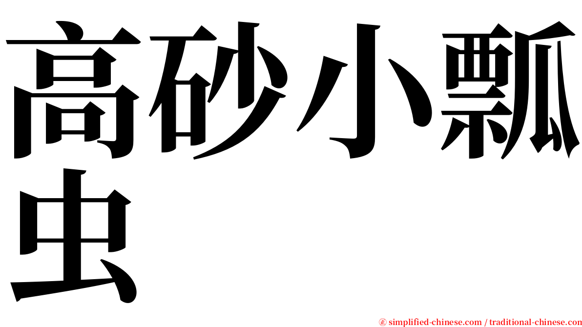 高砂小瓢虫 serif font