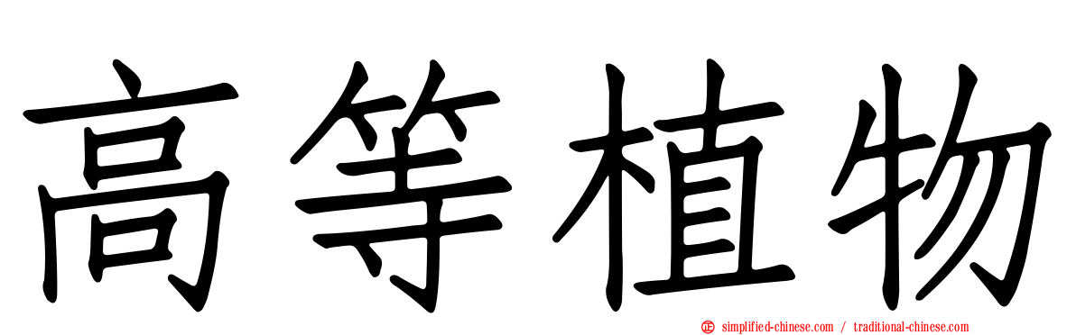 高等植物
