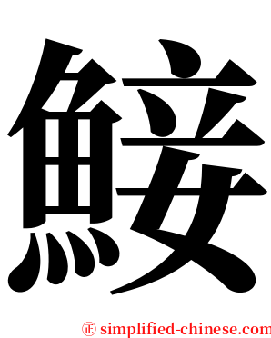 鯜 serif font