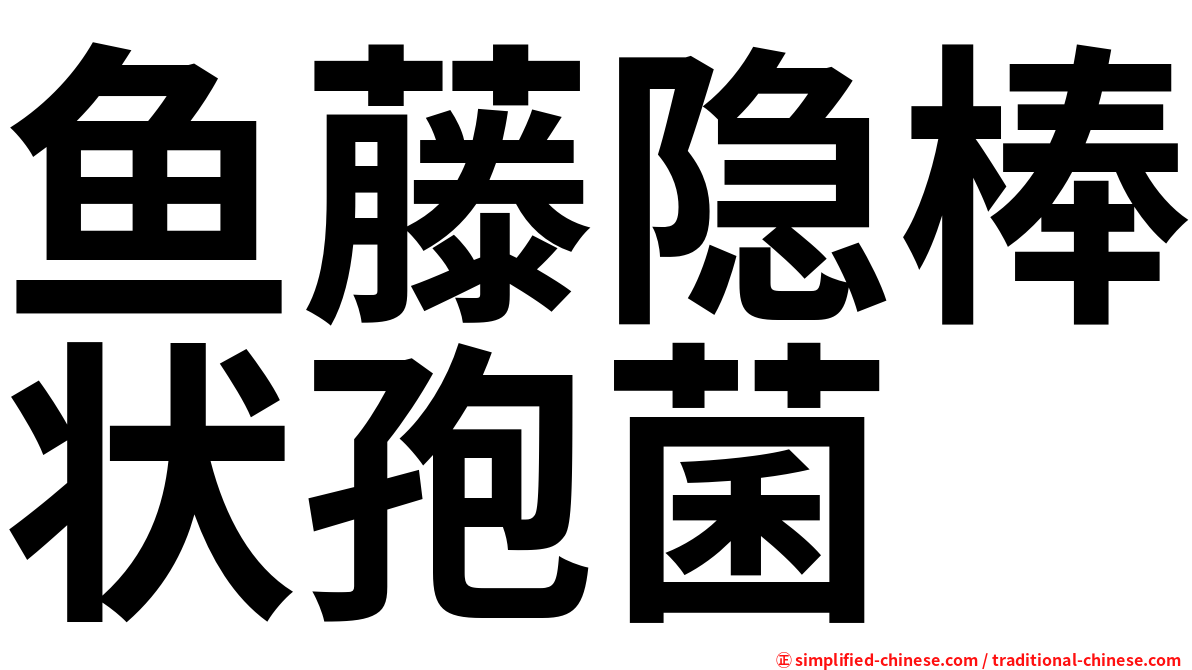 鱼藤隐棒状孢菌