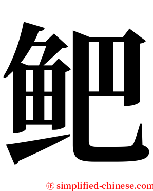 鲃 serif font