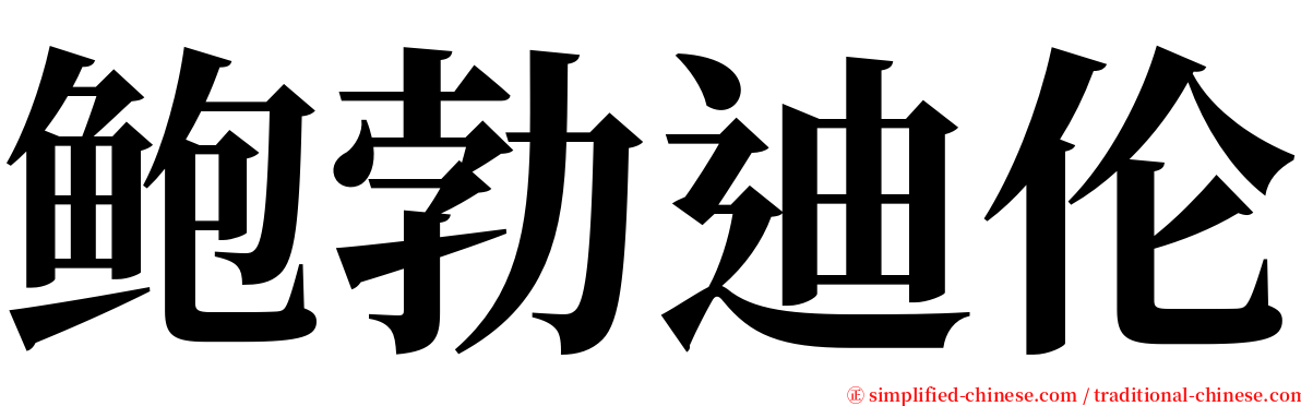 鲍勃迪伦 serif font