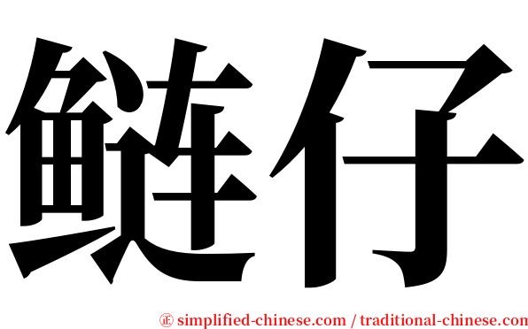 鲢仔 serif font